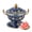 Blue, variant on Copper Hot Pot, Traditional Japanese Style Hotpot Cooking Pot, Multifunctional Shabu Shabu Pot Kitchen Utensils, for Kitchen and Dormitory