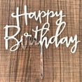 thumbnail image 6 of Happy Birthday Cake Topper 10 Pcs Acrylic Gold Set for Party Dessert Decor, Elegant Cake Flag Insert for Celebration and Baking Decoration, 6 of 6