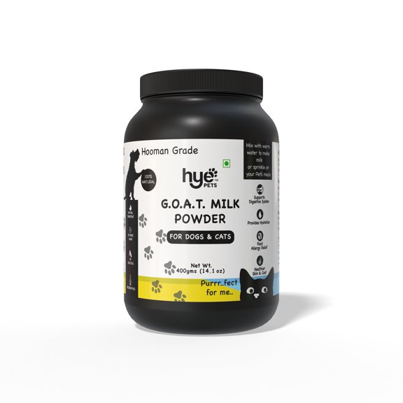 HYE FOODS Goat Milk Powder for Pets | Super Milk | Nutrient-Rich Milk Supplement for Happy and Healthy Dogs and Cats 500g | 17.6oz