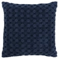 thumbnail image 2 of 20" Blue Cotton Throw Pillow With Texture, 2 of 7