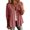 Pink, variant on Dursoulink 3/4 Sleeve Cardigans for Women V Neck Embroidered Linen Shirts with Loose Casual Summer Design