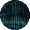 thumbnail image 1 of Ahgly Company Indoor Round Abstract Light Blue Modern Area Rugs, 7' Round, 1 of 4