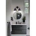 thumbnail image 2 of Luxury Mid Century Modern Bath Light, Matte Black, ULB2402, 2 of 4