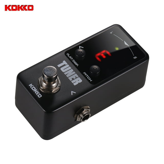 Pedal de efecto KOKKO FTN2 MINI Pedal de afinación de guitarra cromática con pantalla LED Pedal de efectos de guitarra True Bypass para accesorios de instrumentos musicales KOKKO Pedal de efecto
