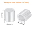thumbnail image 2 of Unique Bargains 40 Pack Aluminum Crimping Loop Sleeve for 1/4' Diameter Wire Rope, Round Aluminum Wire Rope Sleeve, 2 of 6