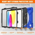 thumbnail image 7 of XYX Case for iPad 11th 11 inch 2025/iPad 10th 10.9 inch 2022 with 360 Degree Rotating, Hand Strap, Shoulder Strap, Blue, 7 of 7