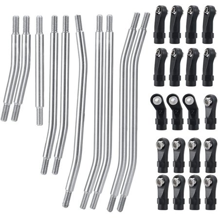 Durable Stainless Steel 324mm Wheelbase TRX4 Crawler Car Upgrade Parts RC Madness