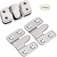 thumbnail image 1 of Picture Frame Hook, Furniture Connector Flush Mount Bracket, Wall Mount Strong Metal Picture Hanger for Attaching Picture, Picture or Mirror (5 Pairs), 1 of 5