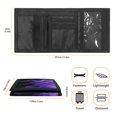thumbnail image 6 of CHAQLIN Purple Flame Print Children's Wallet for Sports, Polyester Trifold Card Wallet with Slim Velcro Teen Wallet, 6 of 7