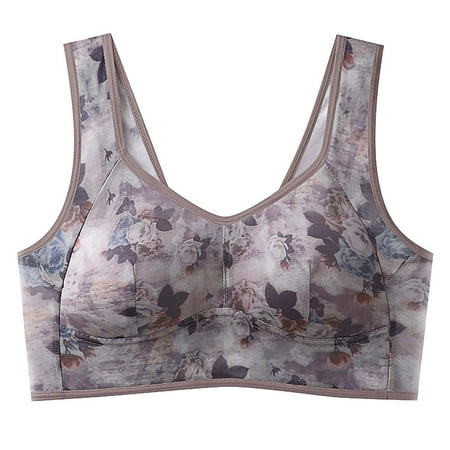 Texiao High Support Bras for Women Adjustable Strap Full Coverage up Bras Comfortable No Underwire Wireless Bras  Nylon Spandex Plus Size Underwear For Women  Pink Womens Underwear Cotton