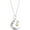 Silver, variant on Little Luxuries Sterling Silver Two-Tone I Love You To Moon Necklace