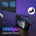 thumbnail image 4 of Adaptador USB C A USB C ANGGREK Tipo C Macho a Hembra 4K 10 Gbps, 4 of 8