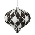 thumbnail image 6 of Vickerman 5.7" Red and White Matte/Glitter Diamond Onion Christmas Ornament, 6 of 7