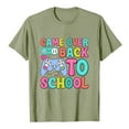thumbnail image 4 of LEKDFST First Day of School Graphic Tees for Girls Boys Kindergarten 1st 2nd Grade Back to School T-Shirts Kids Cute Preschool Shirts Light Green 4-5 Years, 4 of 5