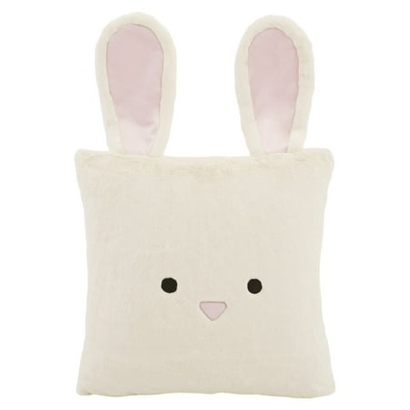 Best Home Fashion Faux Fur Plush Rabbit Pillow