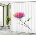 thumbnail image 5 of Ambesonne Floral Shower Curtain, Watercolor Poppy Flower, 69"Wx70"L, Fuchsia, 5 of 5