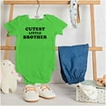 thumbnail image 3 of Cutest Little Brother Siblings Bodysuit Jumper Boys Infant Baby Brisco Brands NB, 3 of 6