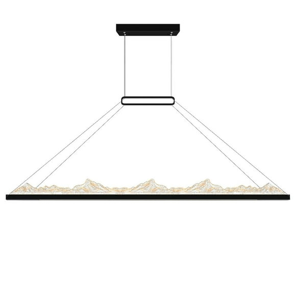 Himalayas Integrated LED Black Chandelier