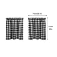 thumbnail image 3 of Plaid Kitchen Art Curtain Curtains Window Drapery Modern Minimalist Style Simple Fashion Home Decoration Valance, 3 of 5