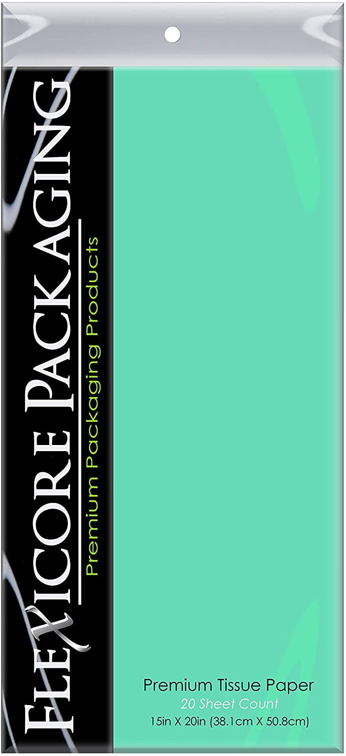 Flexicore Packaging Mint Gift Wrap Tissue, (10 Rolls)