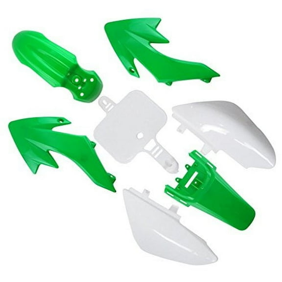 Lumix GC Green White Fairing Body Plastic Kit For 49cc 50cc 70cc 90cc 110cc 125cc Chinese Dirt Pit Bikes