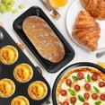 thumbnail image 2 of 11-Piece Nonstick Baking Pans Set - Professional Grade Carbon Steel Bakeware with Premium Coating- Dishwasher Safe, Stackable, Oven Safe to 450°F (Black), 2 of 4