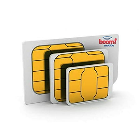 Boom! Mobile 4G LTE Prepaid SIM Card- Triple Cut - Works with All Cellular Phones - Powered by The Largest CDMA Network (Verizon) in The USA - Choose Your Own Plan Starting at 12.99 a (Best Lte Network Philippines)