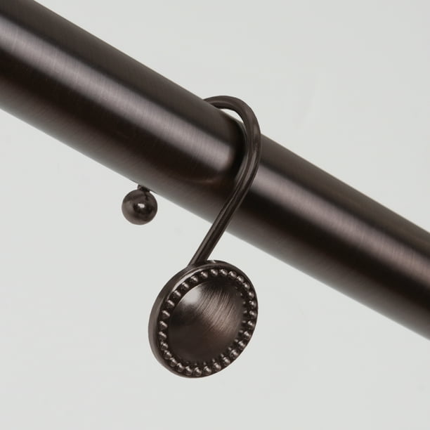 Better Homes and Gardens Beaded Shower Curtain Hooks / Rings, Bronze