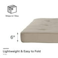 thumbnail image 3 of Kali 6 inch Thermobonded High Density Polyester Fill Futon Mattress, Full, 3 of 6