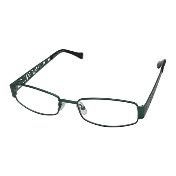 Lucky Womens Ivy Teal Metal Eyeglass Soft Rectangle 51mm