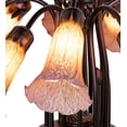 thumbnail image 4 of Meyda Tiffany 17959 Amber/Purple Tiffany Pond Lily 12 Light 24" Wide Chandelier -, 4 of 6