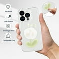 thumbnail image 5 of for iPhone 14 Pro Max Case, Flower Design Soft & Flexible TPU Shockproof Transparent Floral Case for iPhone 14 Pro Max 2022 (6.7 Inch), White Flowers, 5 of 5