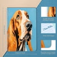 thumbnail image 2 of Spiral Notebook,College Ruled Journal,8.26" x 5.71" 50 Sheets/100 Pages,2 Pack - Orange And White Basset Hound, 2 of 7