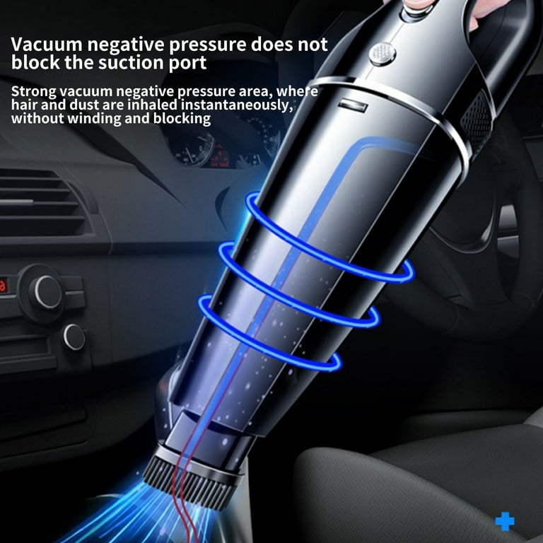 QIIBURR Car Cleaning Kit Interior Detailing Kit Car Vacuum Cleaner - Small  High Power Handheld Portable Car Vacuum W/Attachments, Detailing Kit Travel