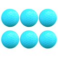 thumbnail image 1 of Golf De 6 Uds., Pelota De Entrenamiento De Golf Elástica De Doble Capa, Pelota De Práctica De Golf De Goma Sintética Para Accesorios De Golf Al Aire Libre, Azul Cielo Eigraketly OD007876-00, 1 of 7