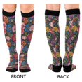 thumbnail image 4 of FORMRS Womens Knee High Socks Casual Long Thick Travel Daily Wear, 1 Pair, Vibrant Blooming Flowers, 4 of 6