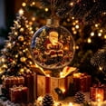 thumbnail image 4 of NWQKYZGH 1Pc Glowing Ornaments, Clear Light-Up Festival Ball Ornaments, Small Hanging Ornament with LED Light for Tree Mantel, Holiday Home Decoration & Gift, 4 of 7