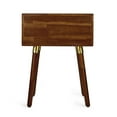 thumbnail image 6 of Ledan Nightstand, Modern Style, Solid Acacia Wood, Dark Chocolate, 6 of 14