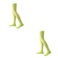 thumbnail image 3 of Sonducket 4X 32cm Calcetines hasta el muslo Antideslizantes Estilo preppy Botas de calcetín Medias hasta el muslo para diario Fiesta de Verde fluorescente 2Conjunto, 3 of 6