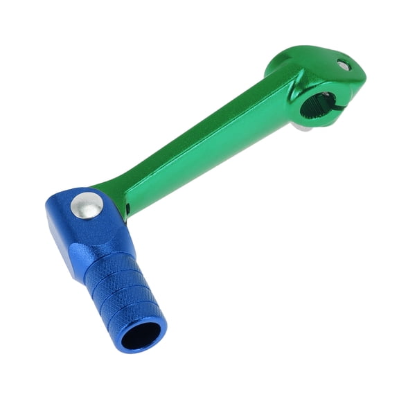 Folding Motorcycle Gear Shifter Lever for Bosuer M5 Aluminum Alloy Pedal Shift Lever Arm Green Lever Blue Head