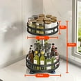 thumbnail image 4 of Ax Gear Organisateur d'Épices Lazy Susan 2 Niveaux Rotation Hauteur Réglable Comptoir de Cuisine, 4 of 5