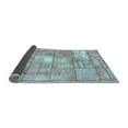 thumbnail image 2 of Ahgly Company Indoor Square Abstract Light Blue Modern Area Rugs, 4' Square, 2 of 4