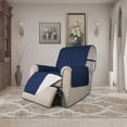 thumbnail image 2 of Housse Réversible 2024 Résistante à l'Eau pour Fauteuil Inclinable avec Sangles Élastiques Gris/gris Pâle, 2 of 5