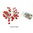 thumbnail image 3 of HomeKingdee Christmas String Lights, Red Berry Garland for Christmas Tree & Fireplace Decoration, Indoor, 3 of 6