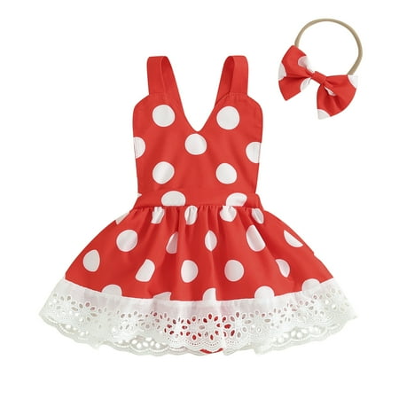 

Bagilaanoe Newborn Baby Girl Valentine s Day Outfits Romper Dress Print Sleeveless Bodysuits + Headband 6M 12M 18M 24M Infant Patchwork A-line Skirt