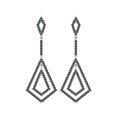 thumbnail image 1 of Boucles d'Oreilles Rondes en Argent 925 Labradorite Drop Femmes Mariage Chandelier, 1 of 4