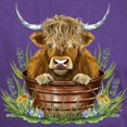 thumbnail image 3 of CafePress - Highland Cow Sitting In A Metal Men's Value T Shirt - Men's Classic Graphic Cotton T-Shirt, 3 of 4