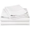 thumbnail image 4 of Superior Cotton Blend Checkered Sheet Set, Twin XL, Burgundy, 4 of 7