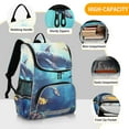 thumbnail image 5 of Sea Animals Backpack Big Laptop Backpack Casual Daypack Quilted Large Capacity Large Bookbags, 5 of 7