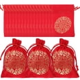 thumbnail image 1 of 20pcs Drawstring Jewelry Pouches Gift Bags for New Year Candy Packing, 1 of 9